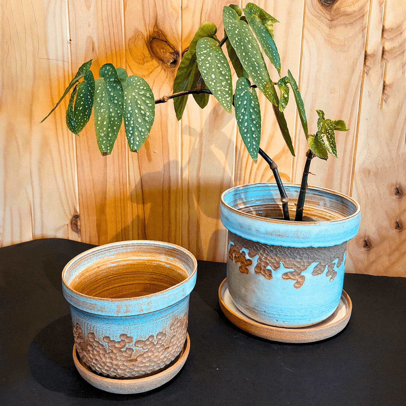 pot-soucoupe blanc